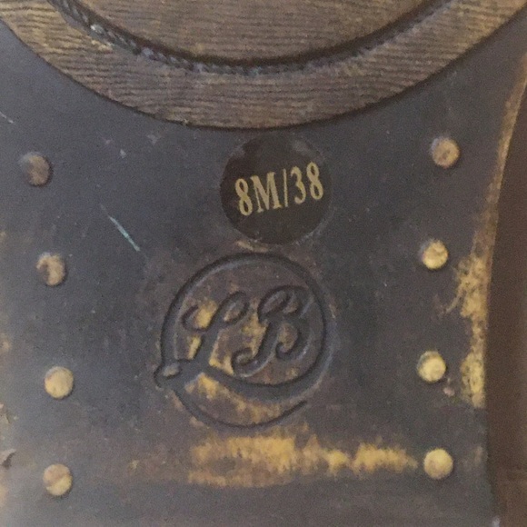 Lucky Brand LP Brenon Booties Ankle Boots Faux Leather Zips Stacked Block Heel 8 - Picture 5 of 12